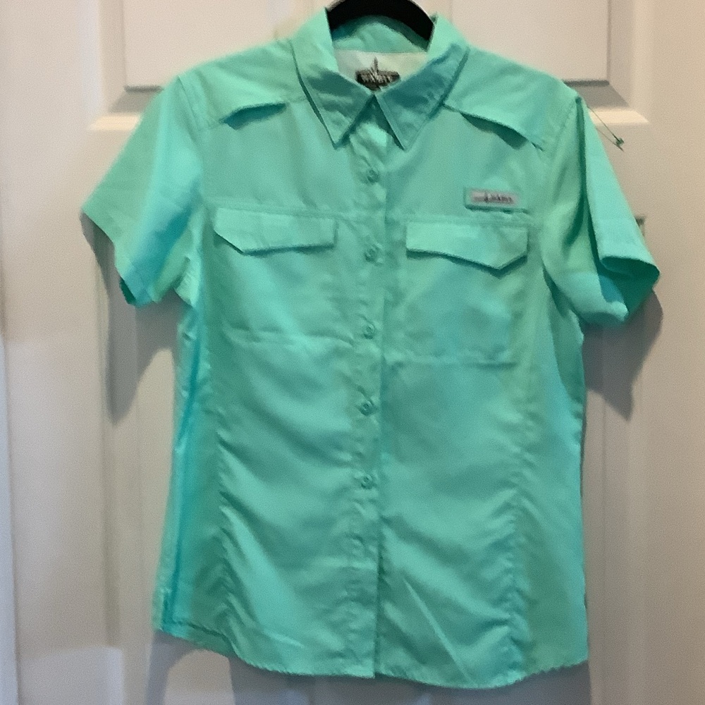 Habit Women's Mint Button Down Shirt‎